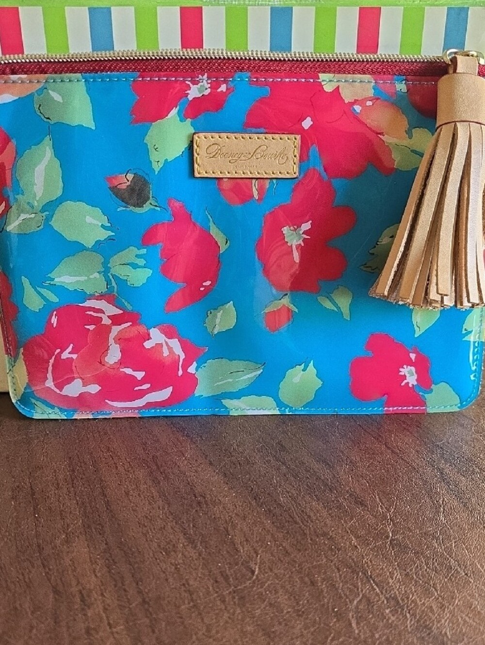 Dooney & Bourke Pink Carrington Floral Zip Pouch - Picture 10 of 10